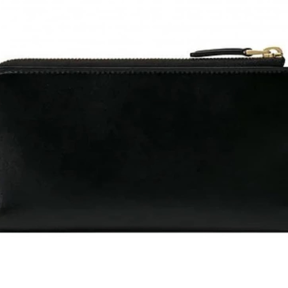 Authentic Gucci Plutone Black Soft Calf Leather Logo Three Quarter Zip W…